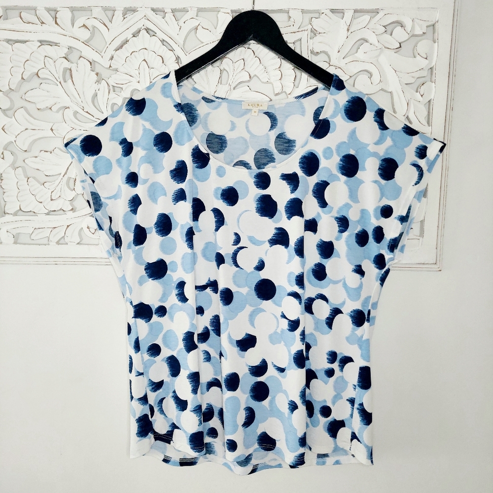 Laura Plus 1X Abstract Dot Print Top